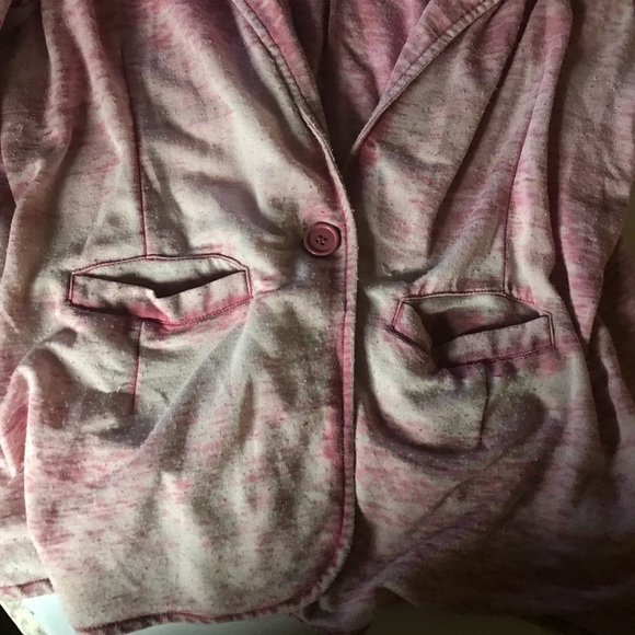 Maurices Plus Acid Wash Distressed 3/4 Jacket - Picture 2 of 5